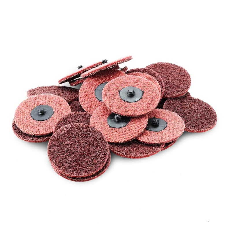 BHA Surface Conditioning Quick Change Discs, 3" Red (Medium) Prep Pad - 25 Pack - Image 1